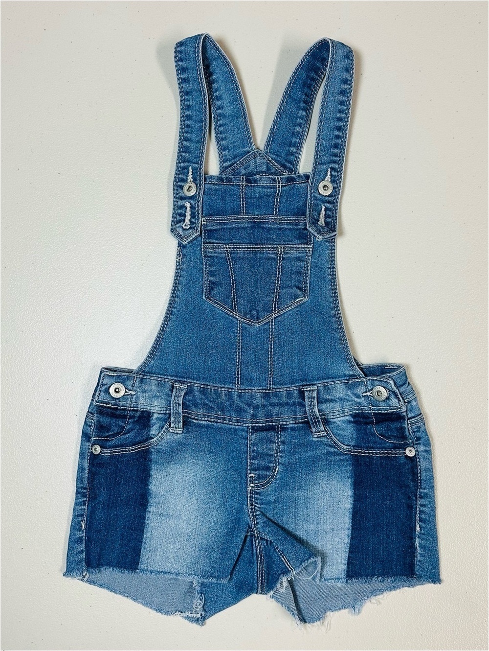 Arizona Jean Co. Girls Denim Overalls Medium Wash Size 6X Regular